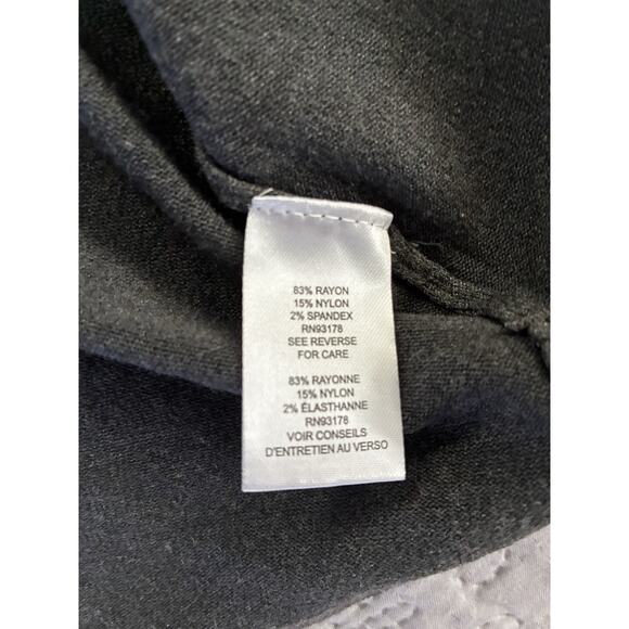 Nwt Tahari Sz Sm Mock Neck Dk Gray Rayon Nylon LS Capsule Career Profess Sweater - Picture 5 of 11